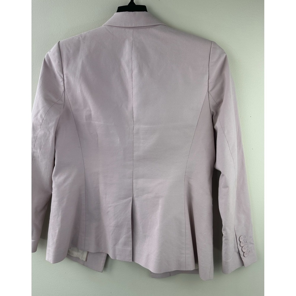 Rebecca Taylor Tailored Blazer Jacket Cotton Stretch Career Office Womens Size 8 - Picture 13 of 16